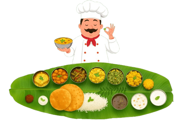 Professional catering chef cooking food in a kitchen for an event